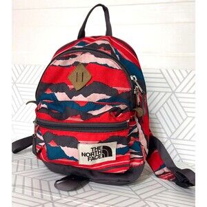 The North Face Berkeley Mini Backpack Red Western Print Day Bag